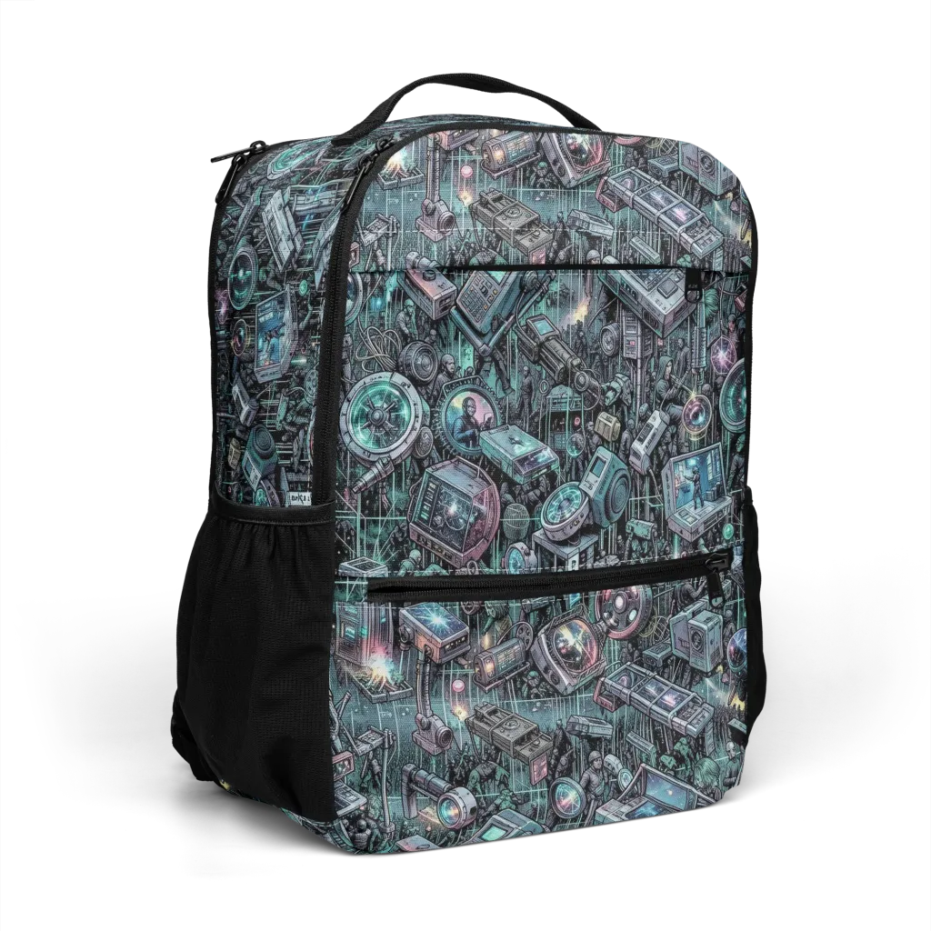 Machine Orchard on Utility Backpack — Right Front