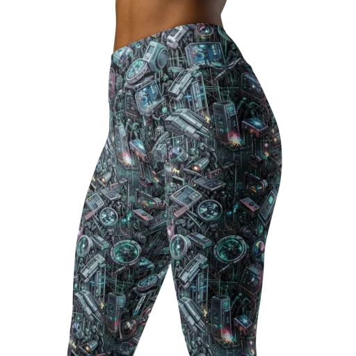 Machine Orchard on a Yoga Leggings