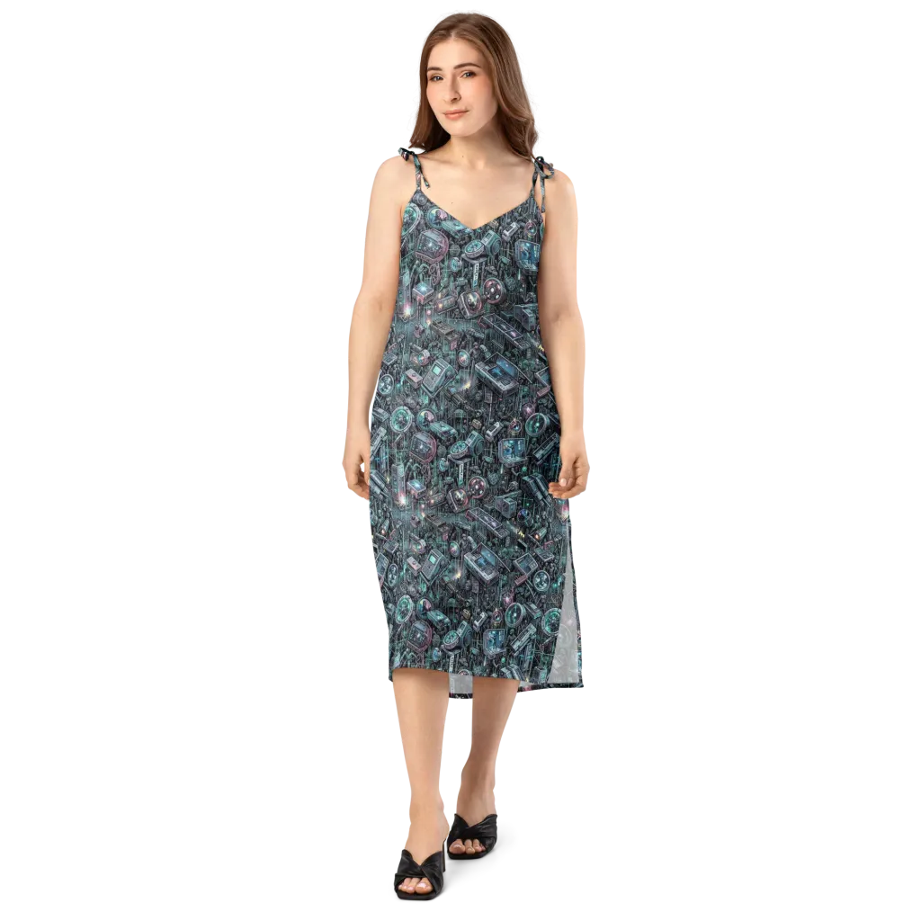 Machine Orchard on Slip Dress — Front