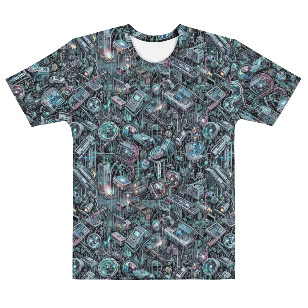 Machine Orchard on Men's Cotton Crew Neck T-Shirt — Front