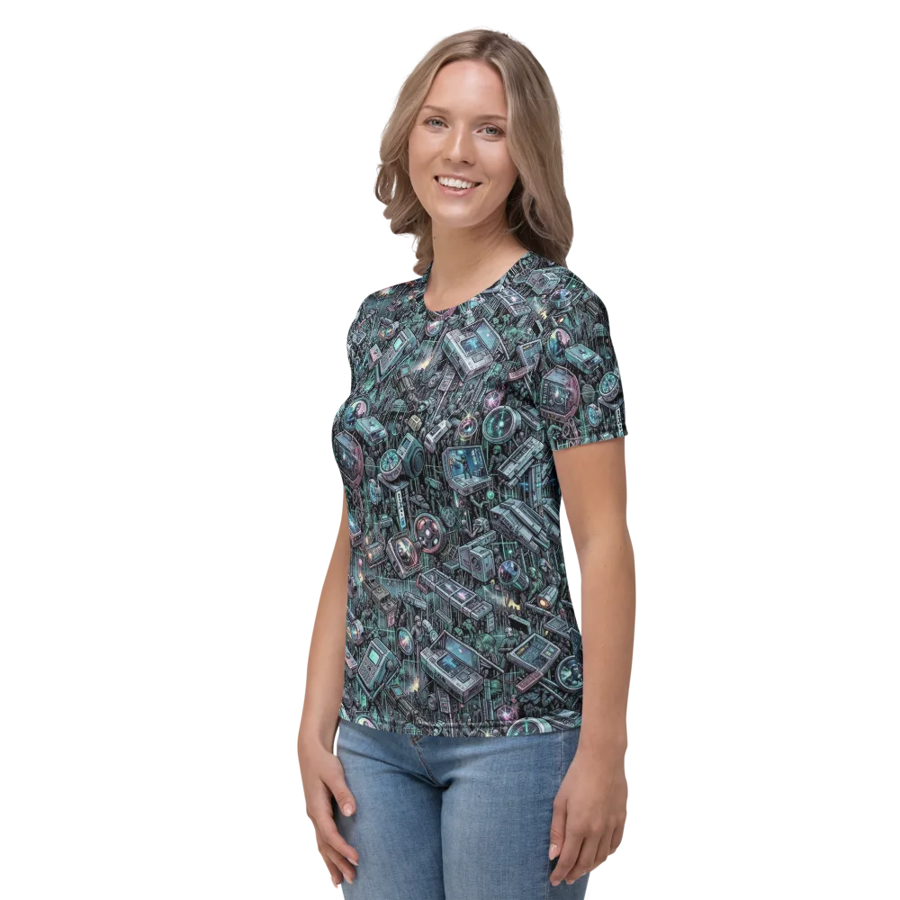Machine Orchard on Women's Crew Neck T-Shirt — Left