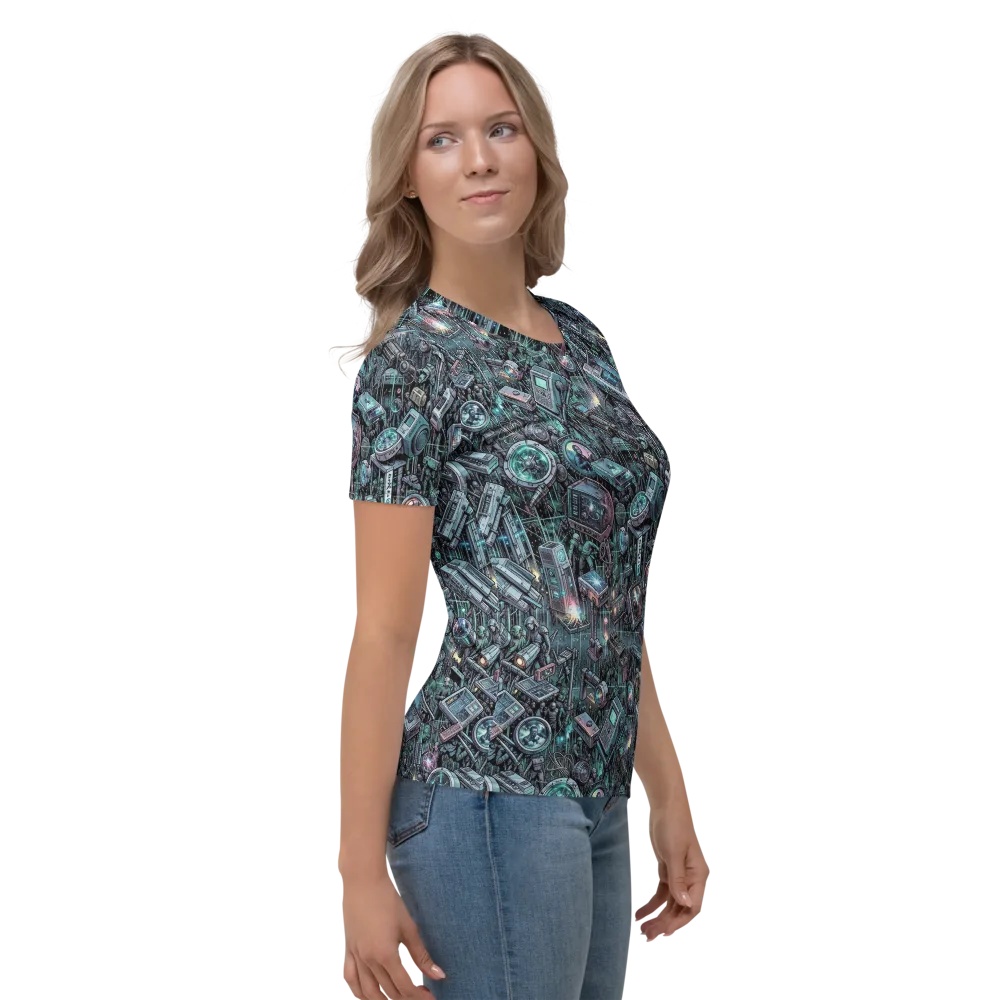 Machine Orchard on Women's Crew Neck T-Shirt — Right