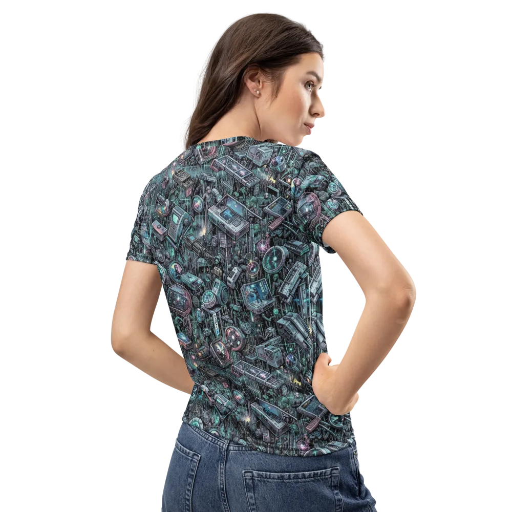 Machine Orchard on Women's Crew Neck T-Shirt — Back