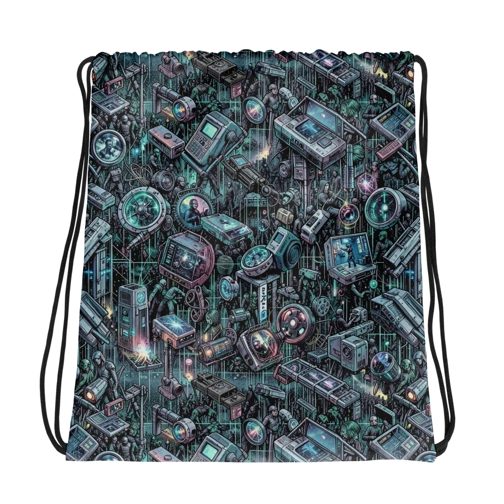 Machine Orchard on Drawstring Bag — Photo