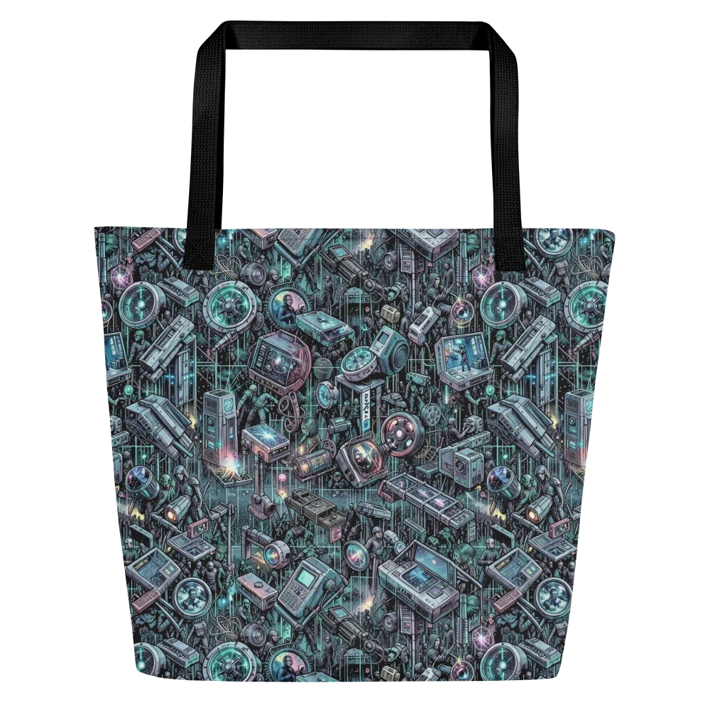 Machine Orchard on Large Tote Bag W/ Pocket — Front