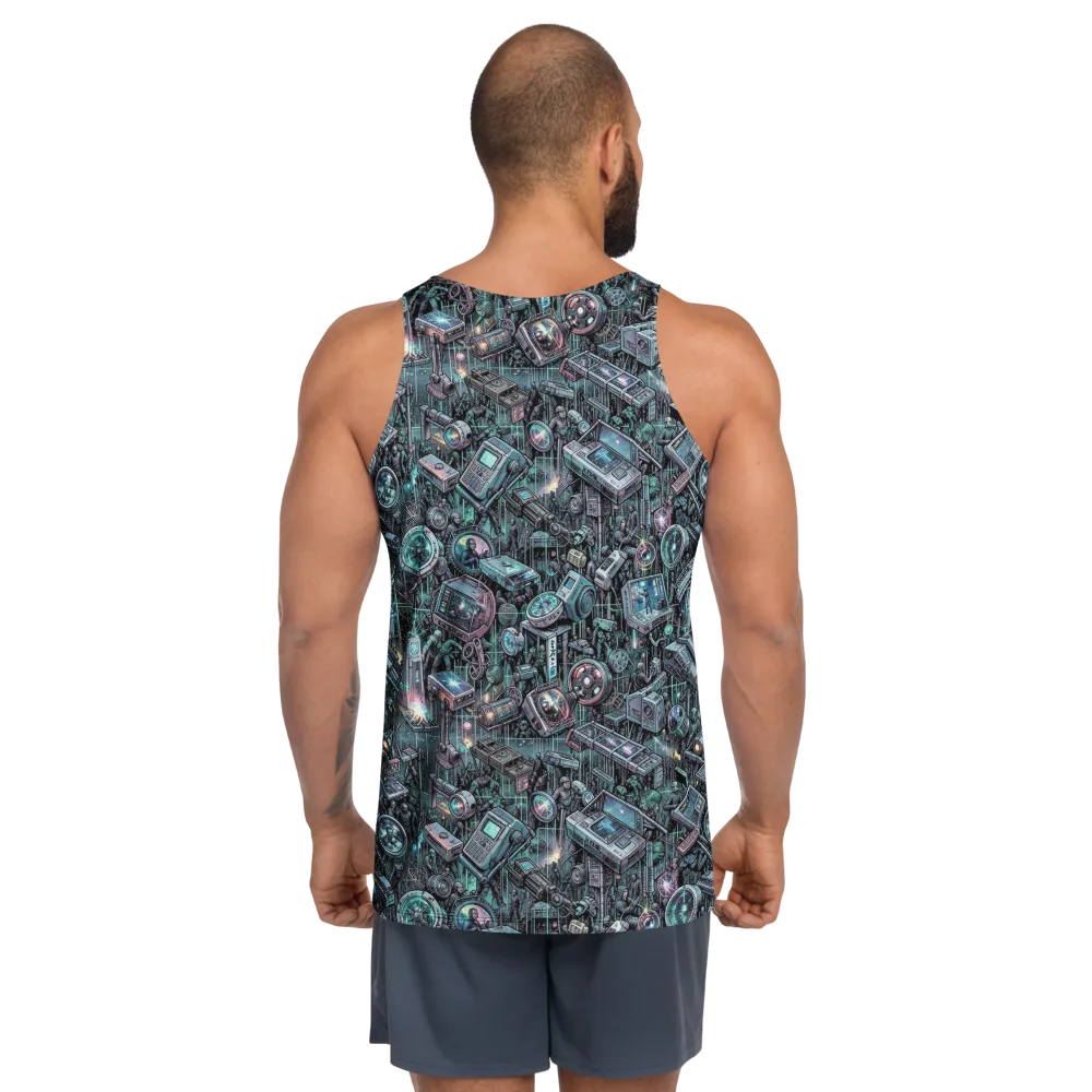 Machine Orchard on Men's Tank Top — Back