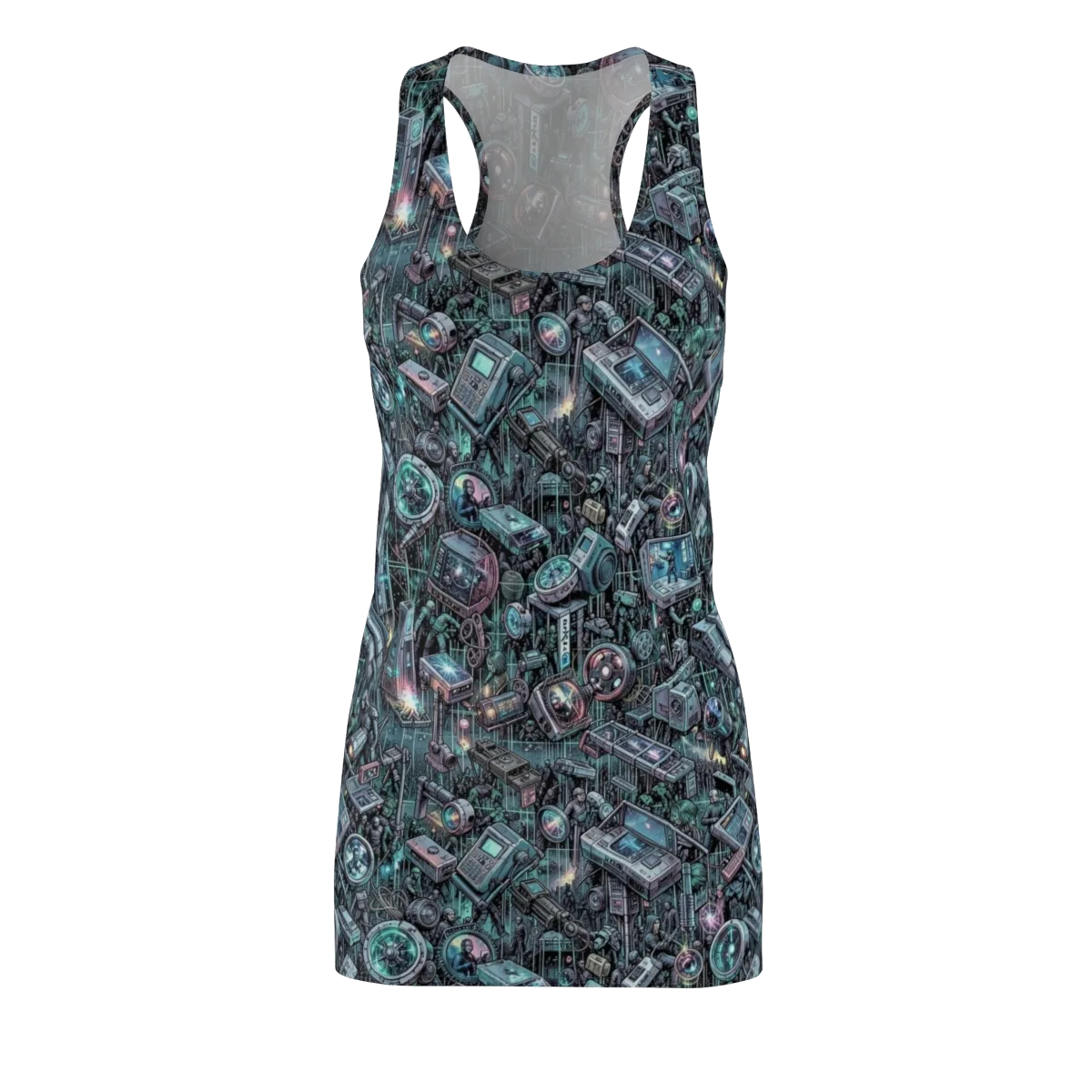 Machine Orchard on Racerback Dress — Front