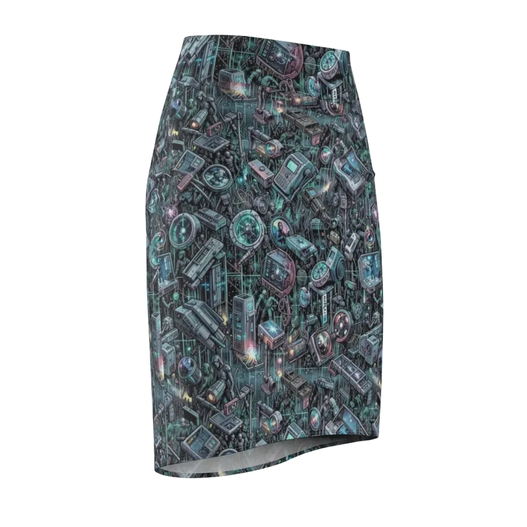 Machine Orchard on Pencil Skirt — Front Side