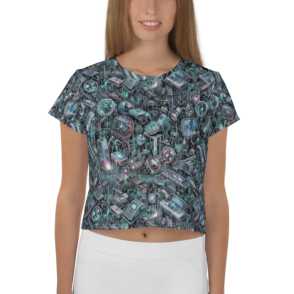 Machine Orchard on Crop Tee — Front