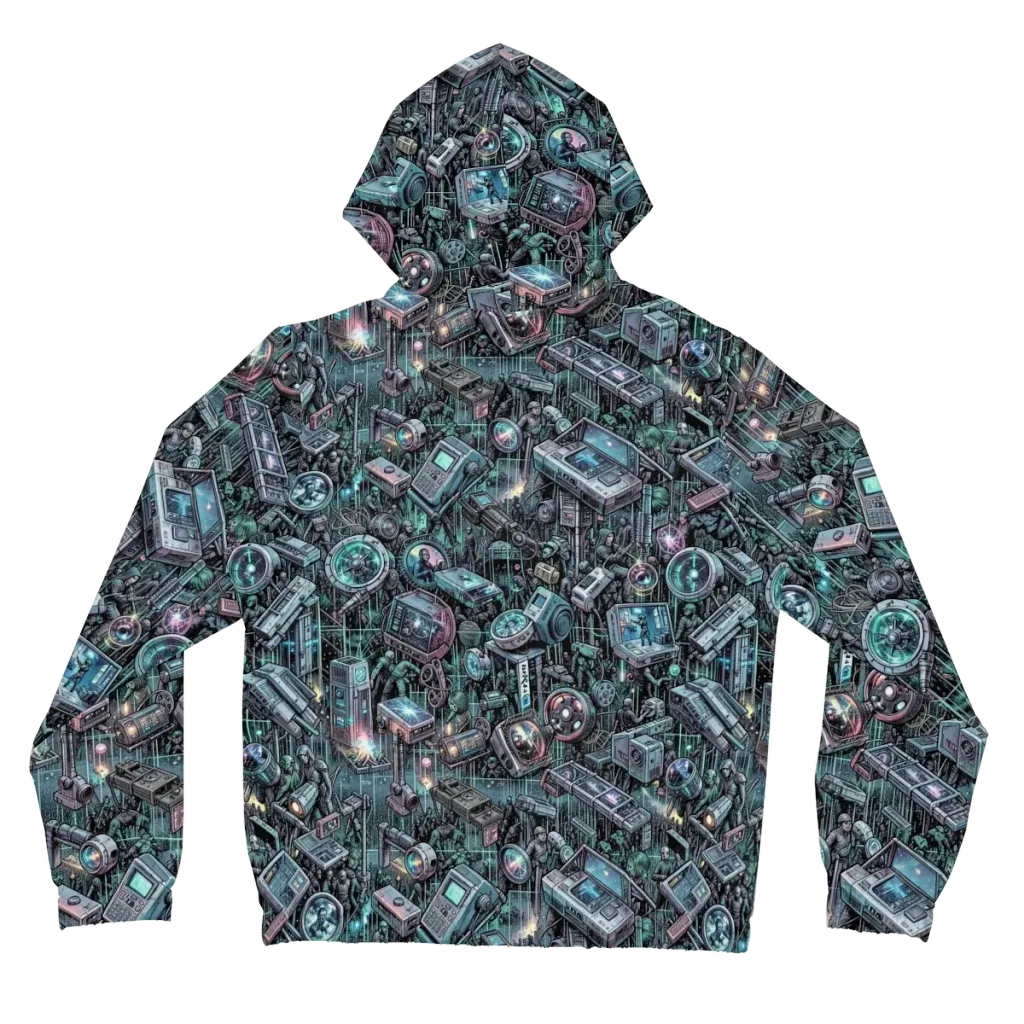 Machine Orchard on Women's Full-Zip Hoodie — Back