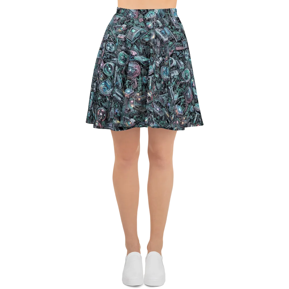 Machine Orchard on Skater Skirt — Front