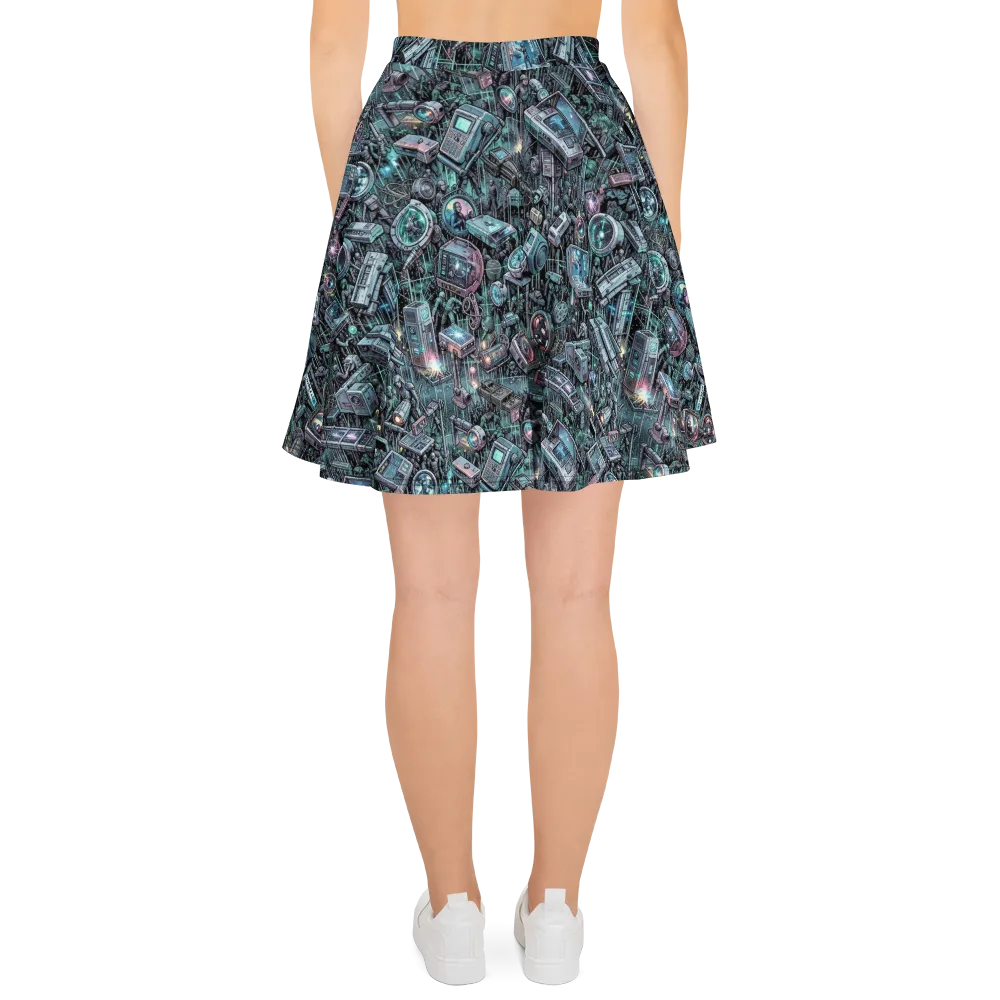 Machine Orchard on Skater Skirt — Back