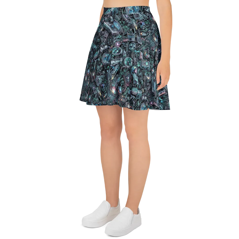 Machine Orchard on Skater Skirt — Left