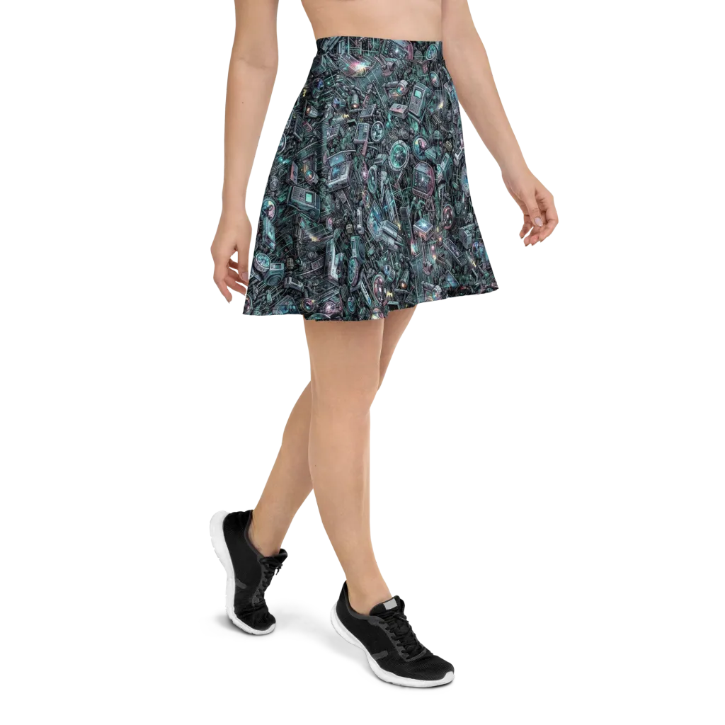 Machine Orchard on Skater Skirt — Right