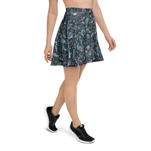 Machine Orchard on a Skater Skirt