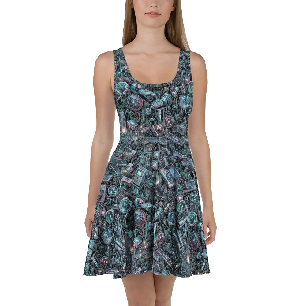 Machine Orchard on Skater Dress — Front