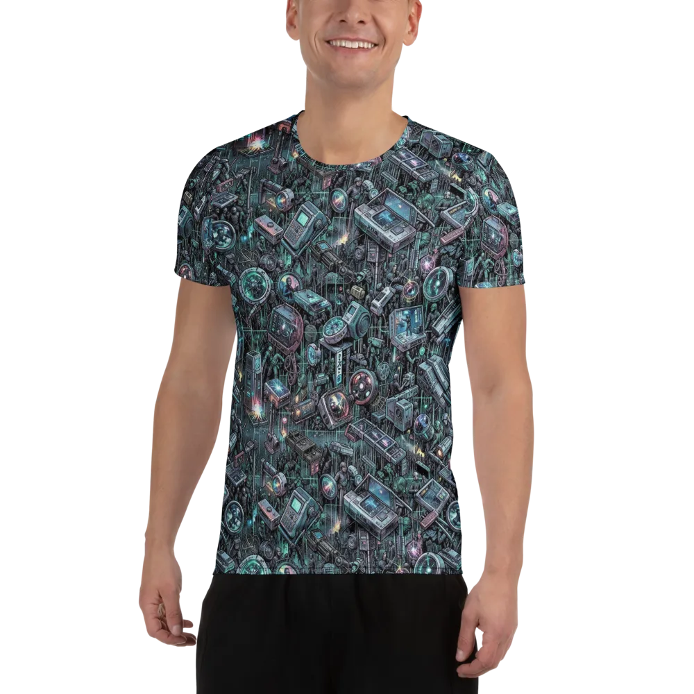 Machine Orchard on Men's Athletic T-Shirt — Front
