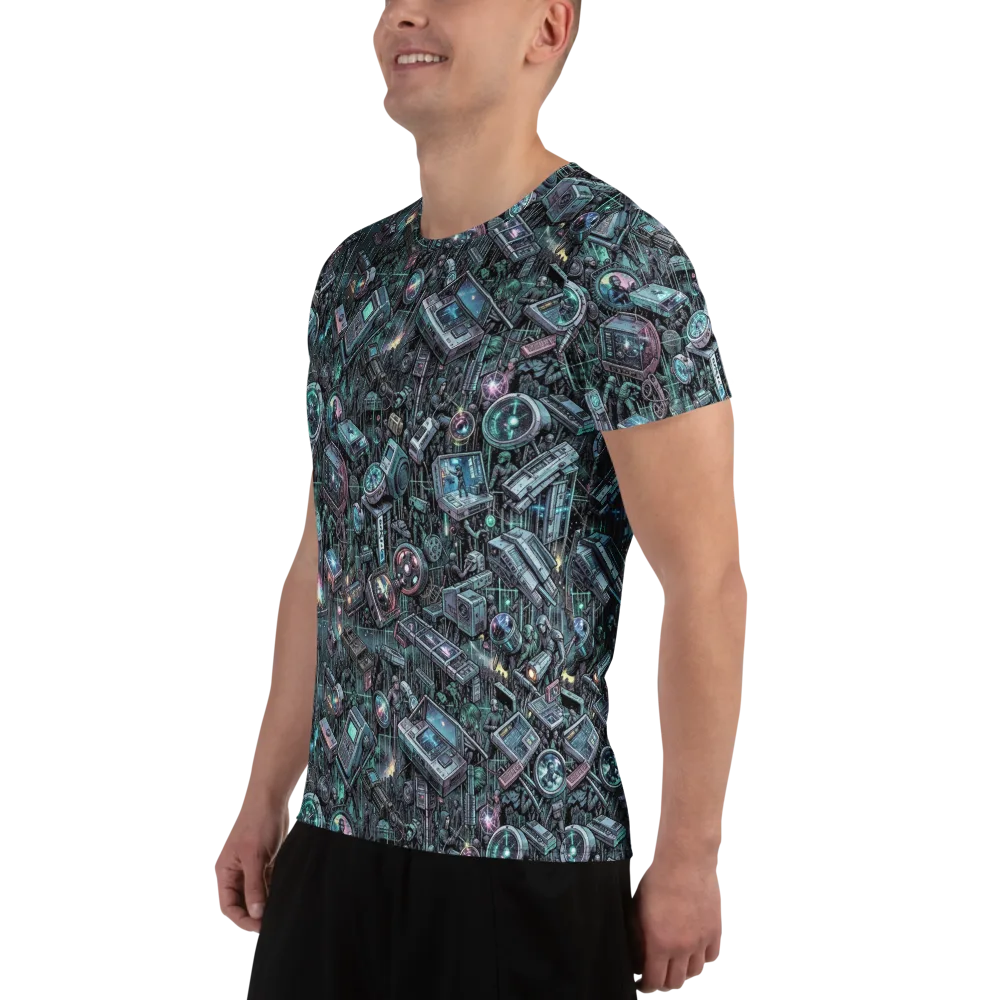 Machine Orchard on Men's Athletic T-Shirt — Left