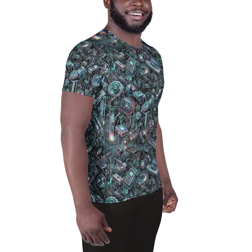 Machine Orchard on Men's Athletic T-Shirt — Right