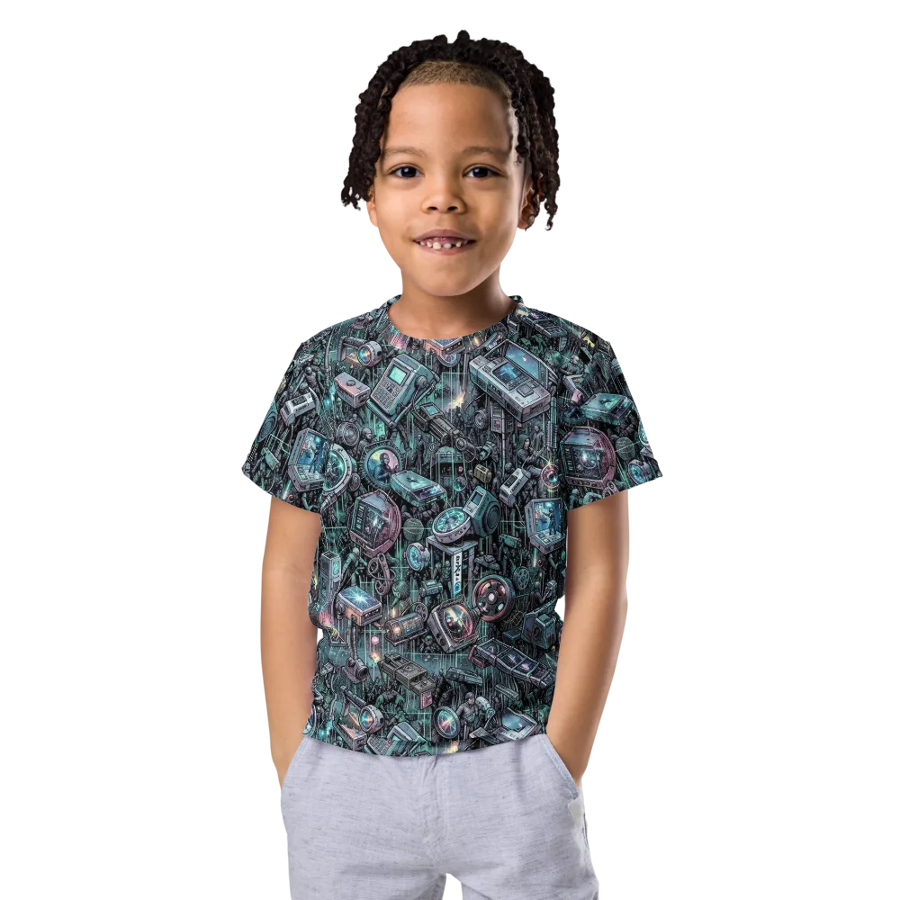 Machine Orchard on Kids Crew Neck T-Shirt — Front