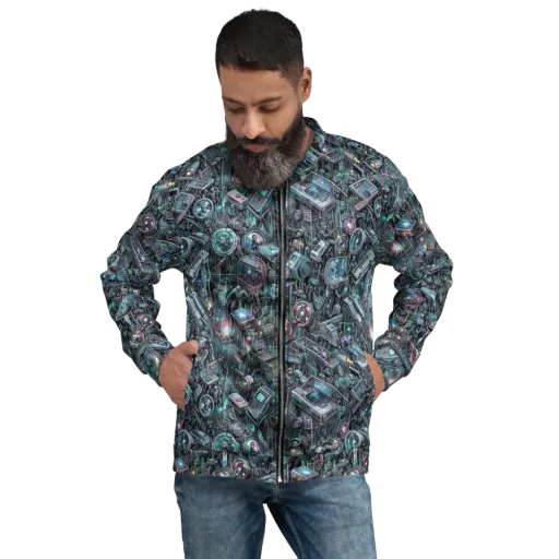Machine Orchard on a Bomber Jacket