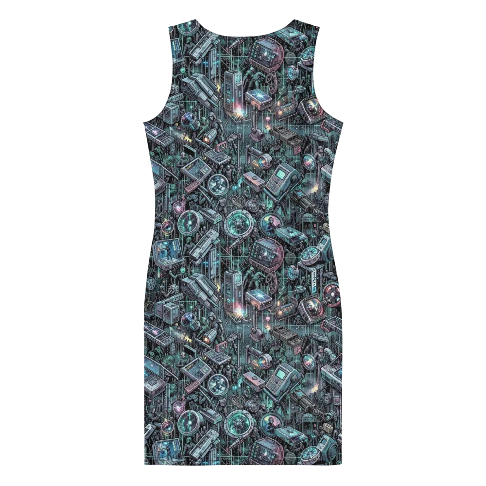 Machine Orchard on Bodycon Dress — Back