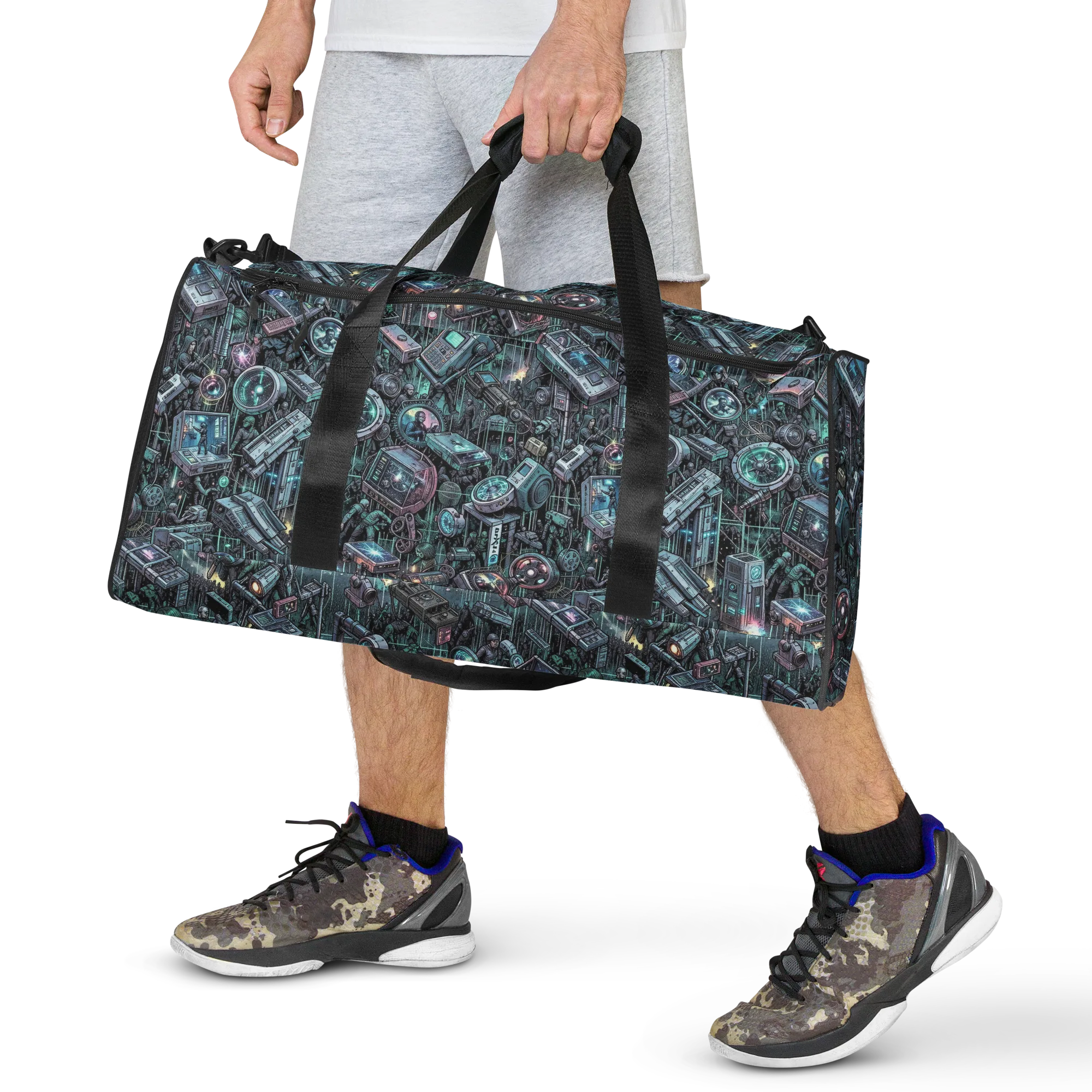 Machine Orchard on Duffle Bag — Front