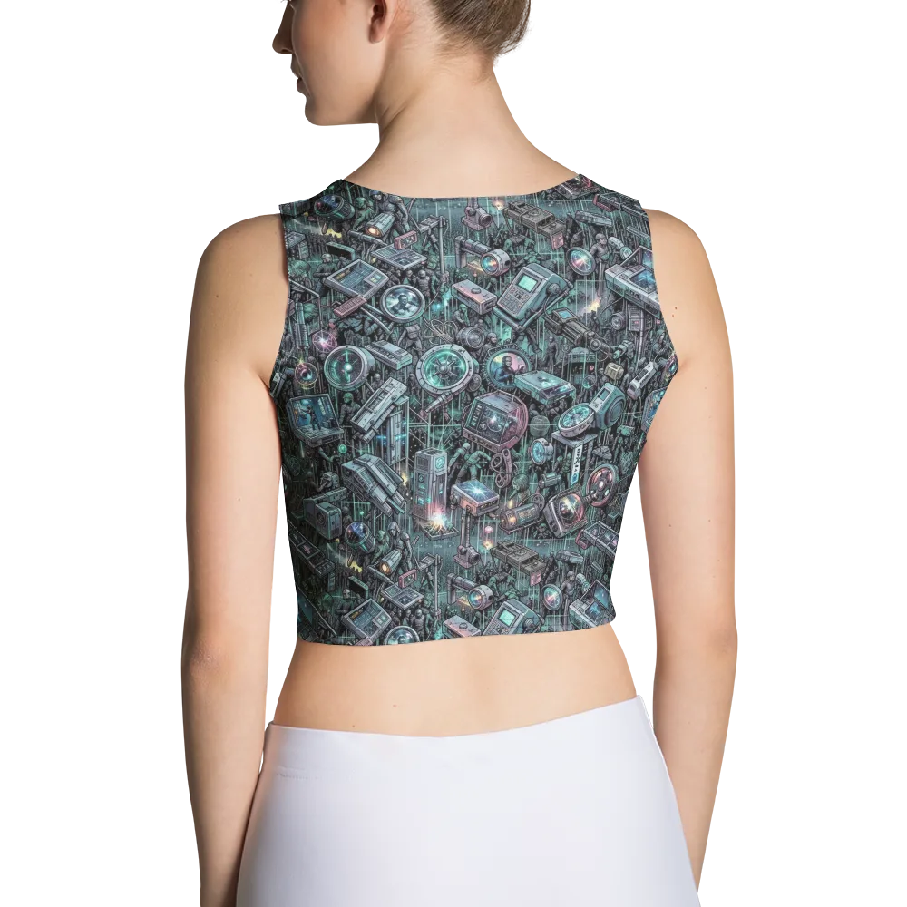 Machine Orchard on Crop Top — Back