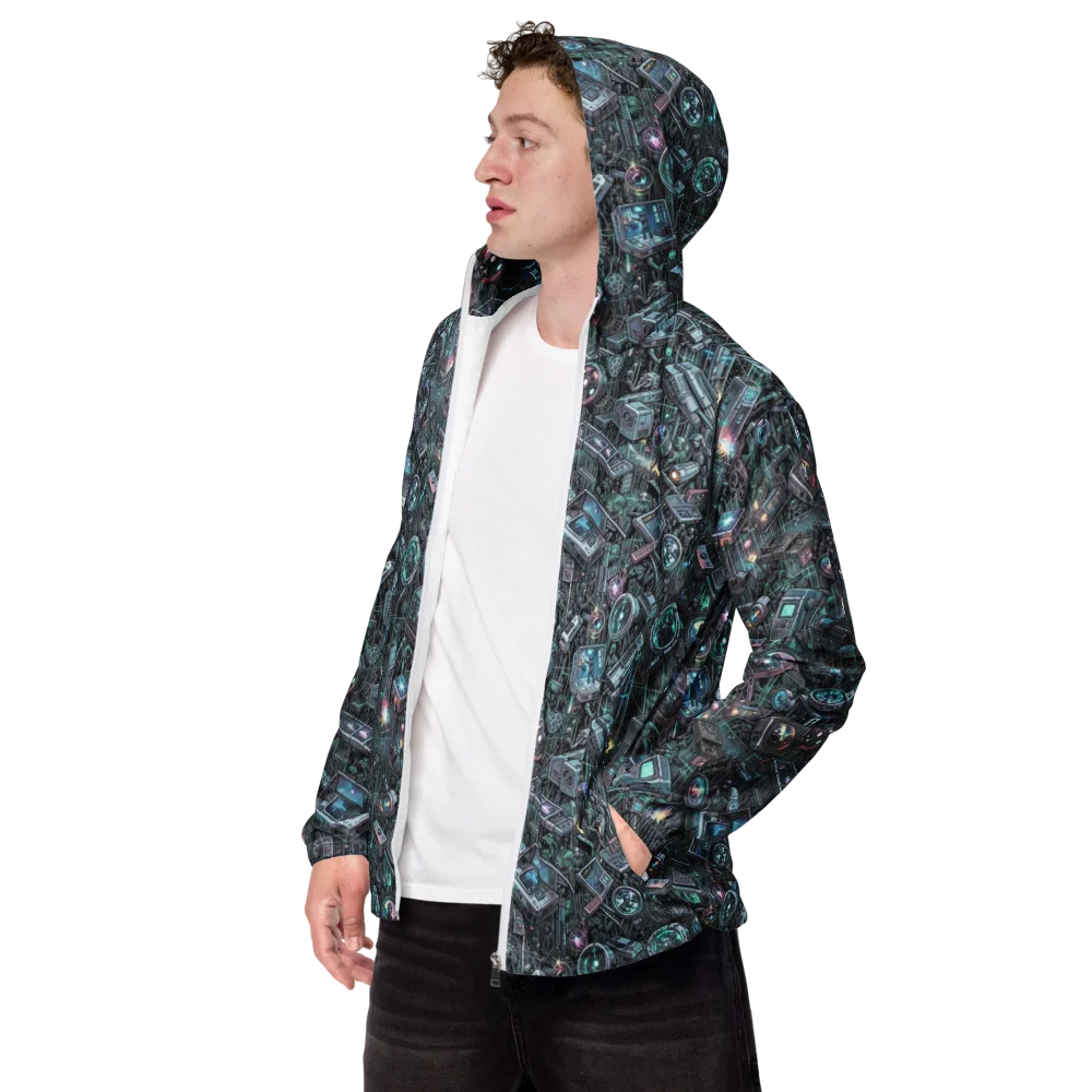 Machine Orchard on Men's Windbreaker — Left Front