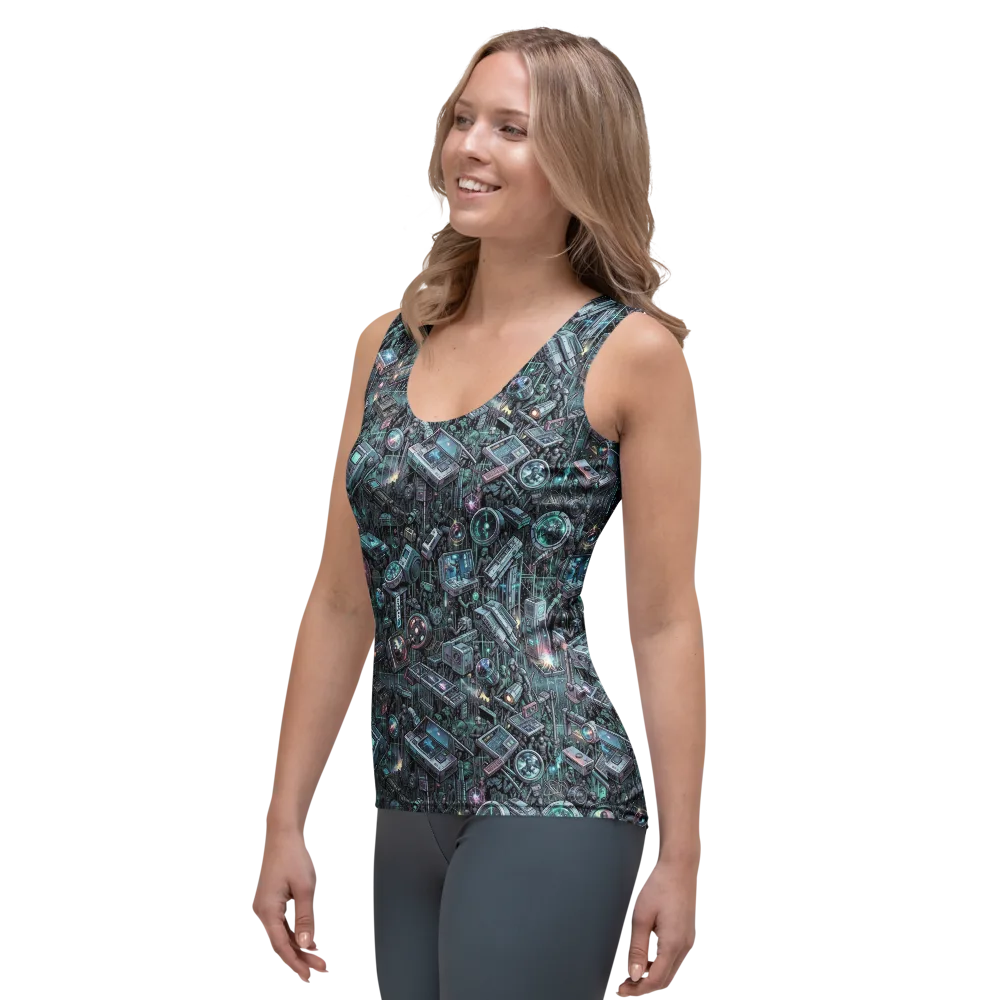 Machine Orchard on Women's Tank Top — Left Front