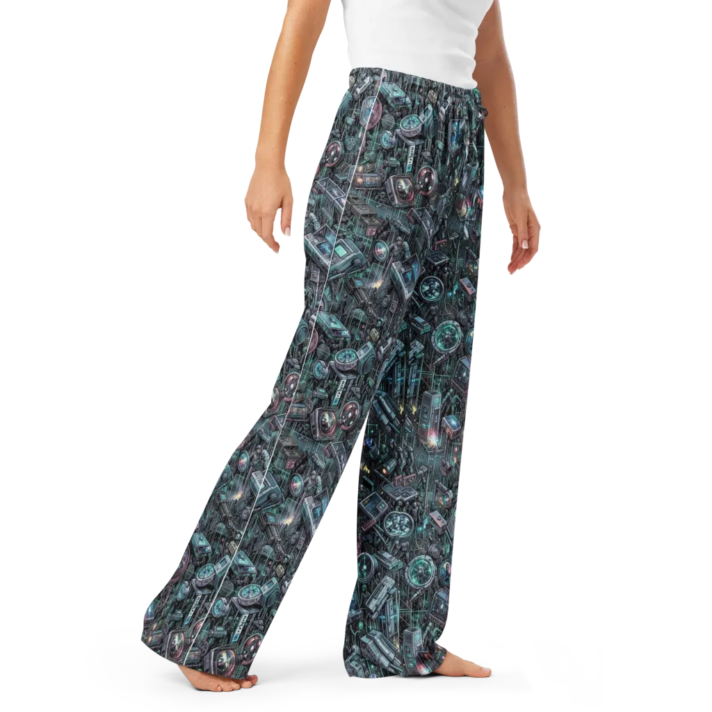 Machine Orchard on Women's Pajama Pants — Right Front