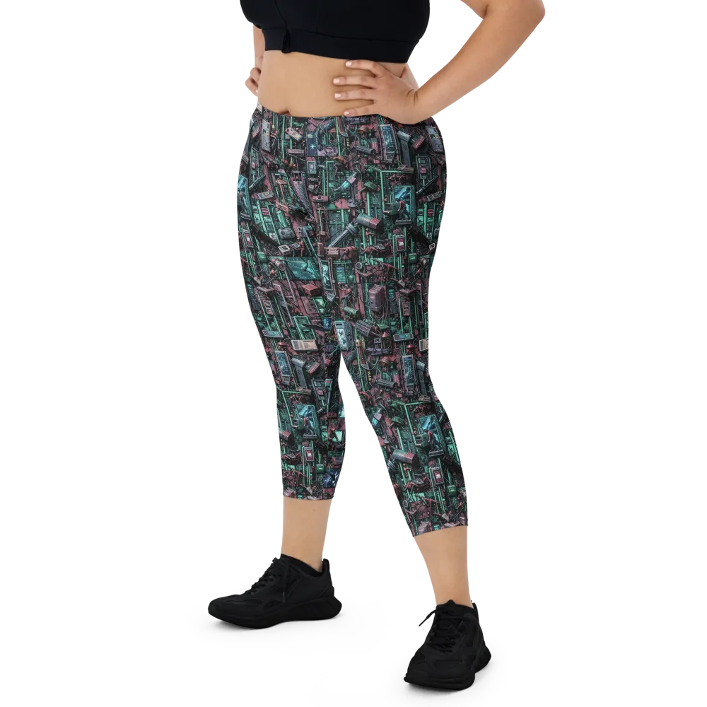 Circuit Coven on Capri Leggings — Front