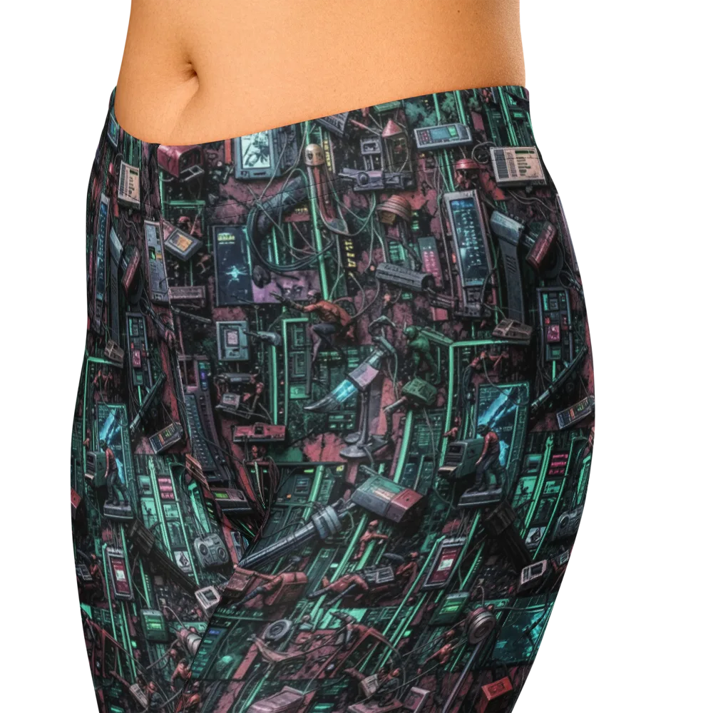 Circuit Coven on Capri Leggings — Zoomed-in