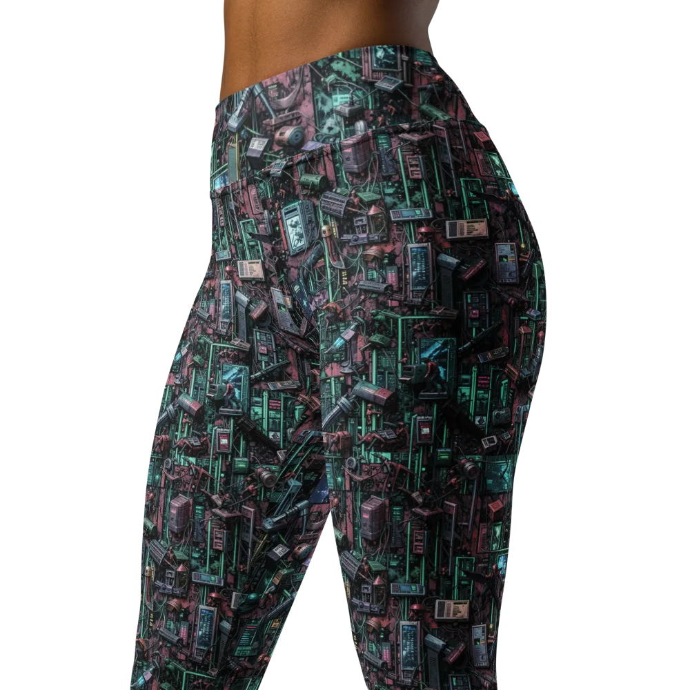 Circuit Coven on Yoga Leggings — Left Front