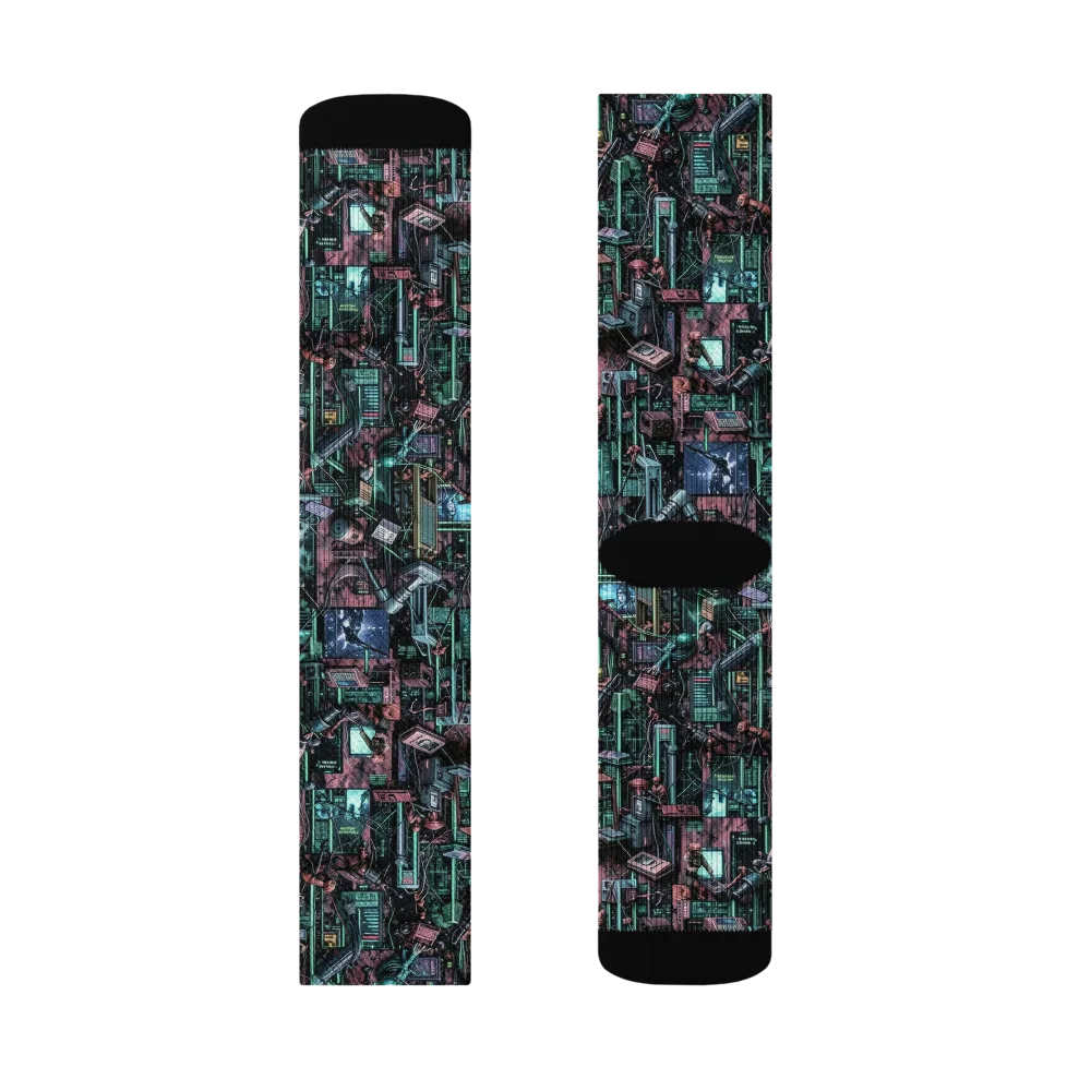 Circuit Coven on Socks — Right Sock
