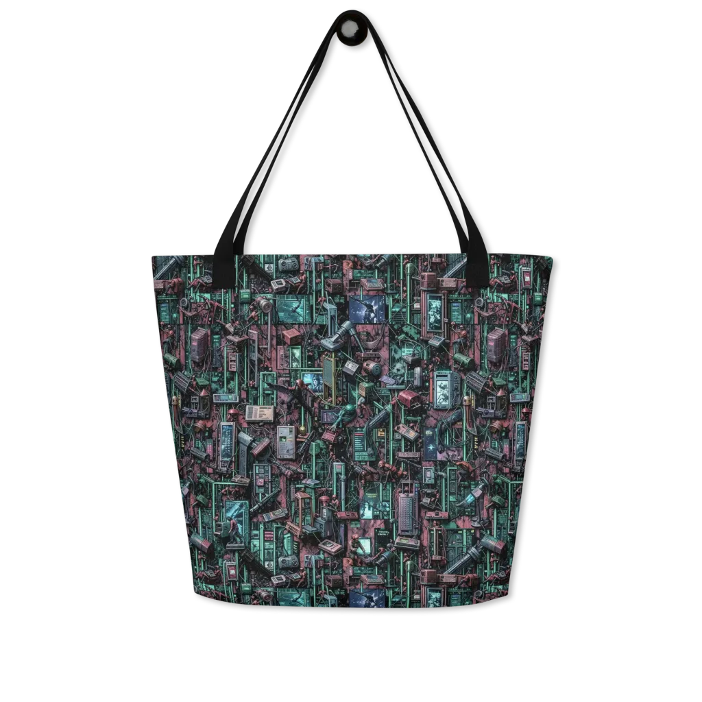 Circuit Coven on Large Tote Bag W/ Pocket — Front