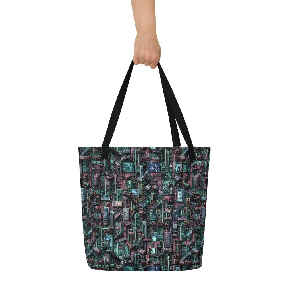 Circuit Coven on Large Tote Bag W/ Pocket — Front