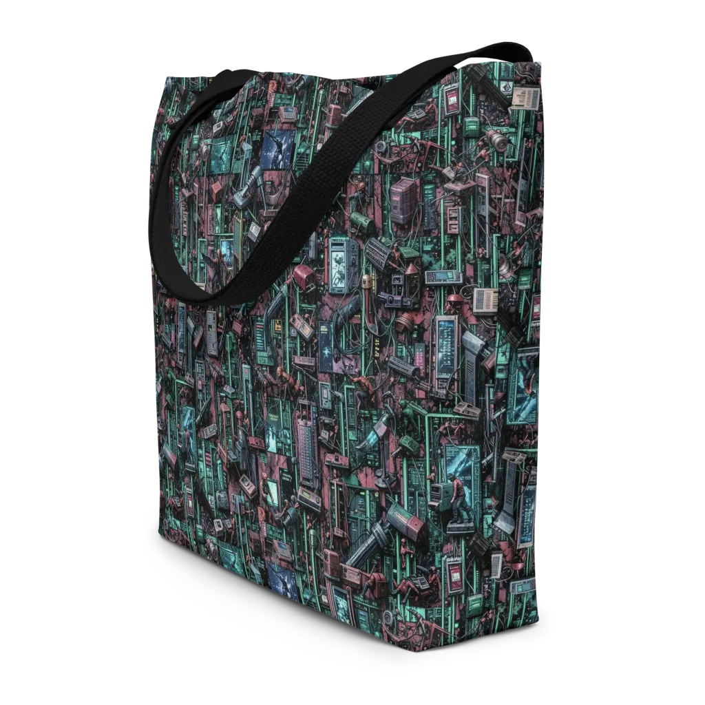 Circuit Coven on Large Tote Bag W/ Pocket — Front