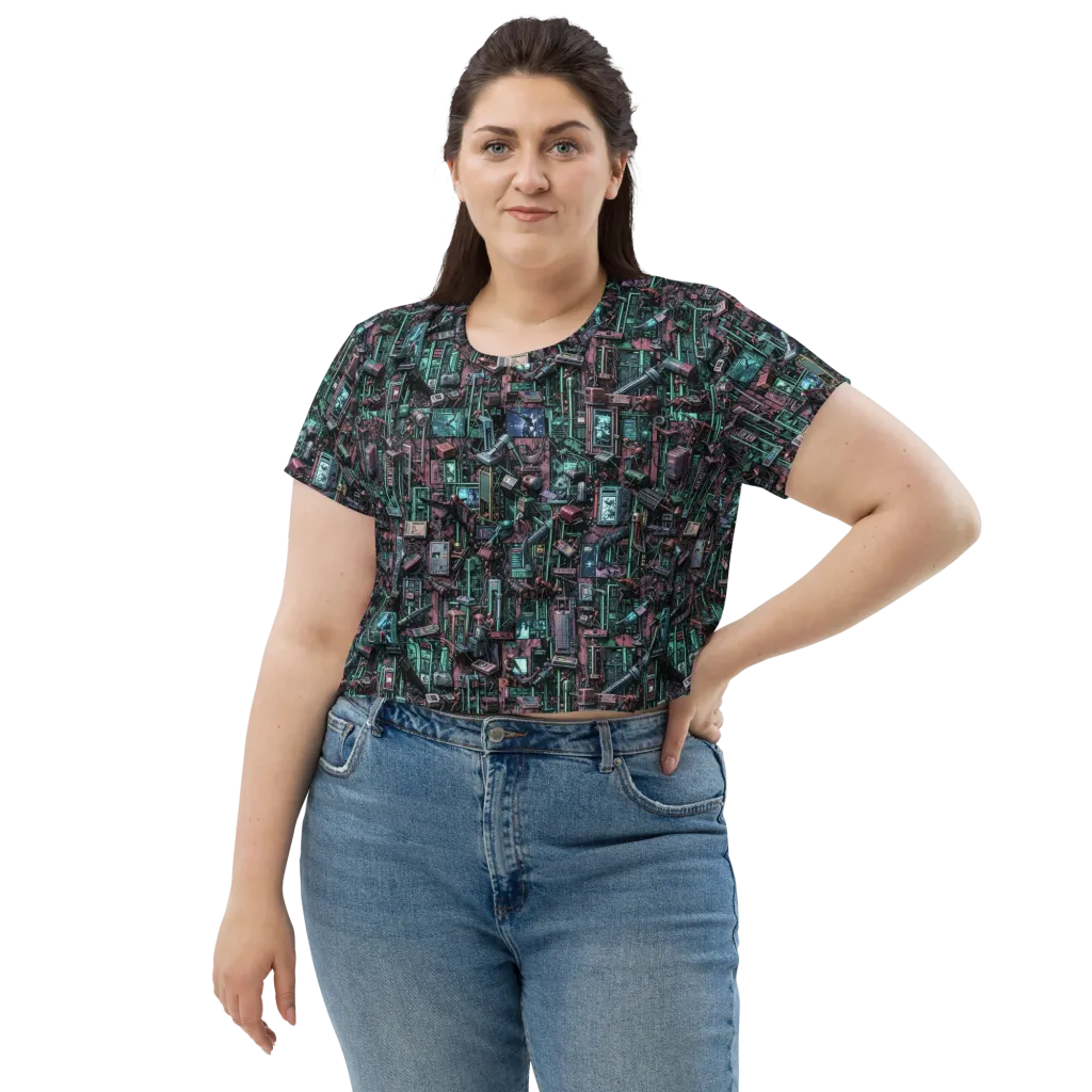 Circuit Coven on Crop Tee — Front