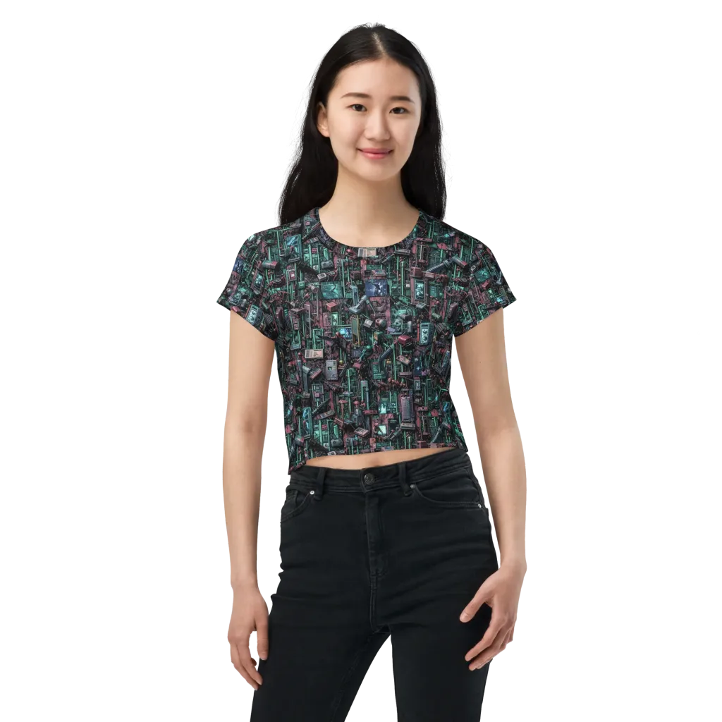 Circuit Coven on Crop Tee — Front