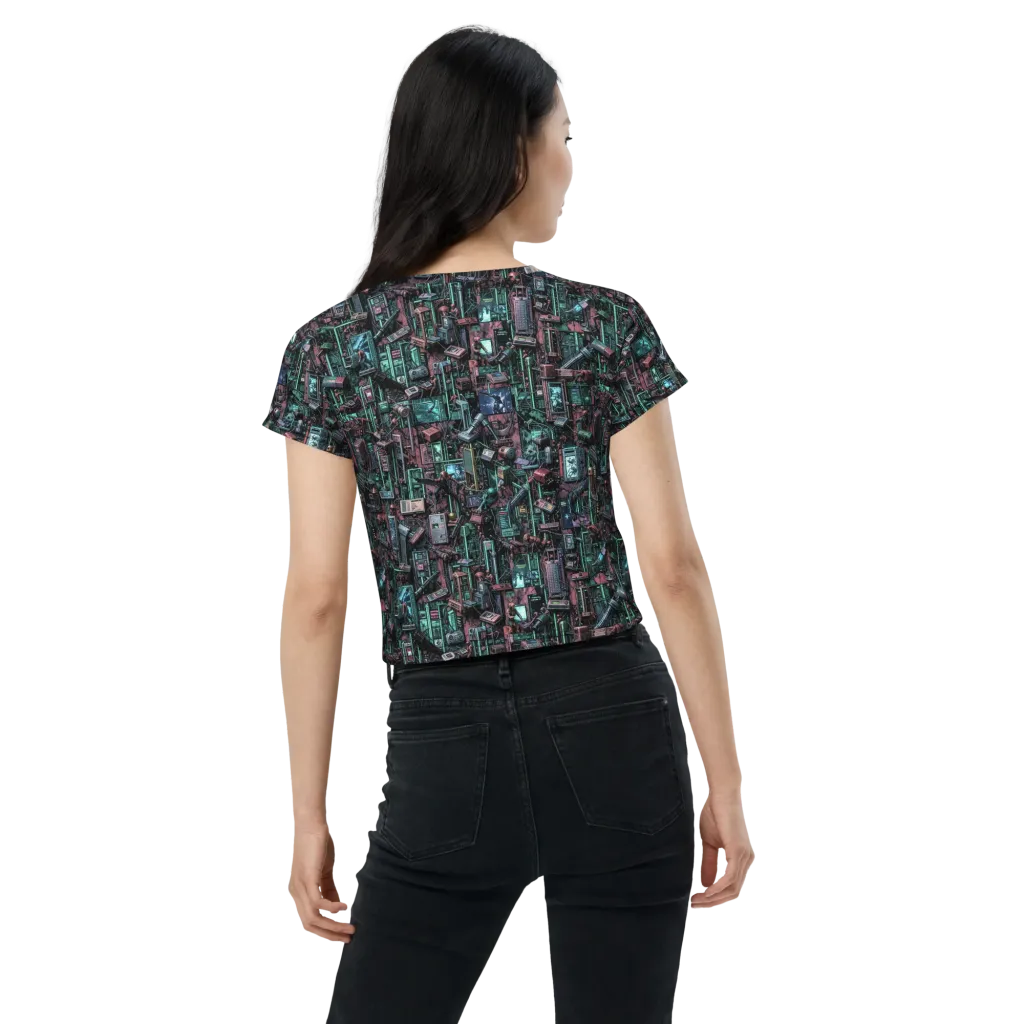 Circuit Coven on Crop Tee — Back
