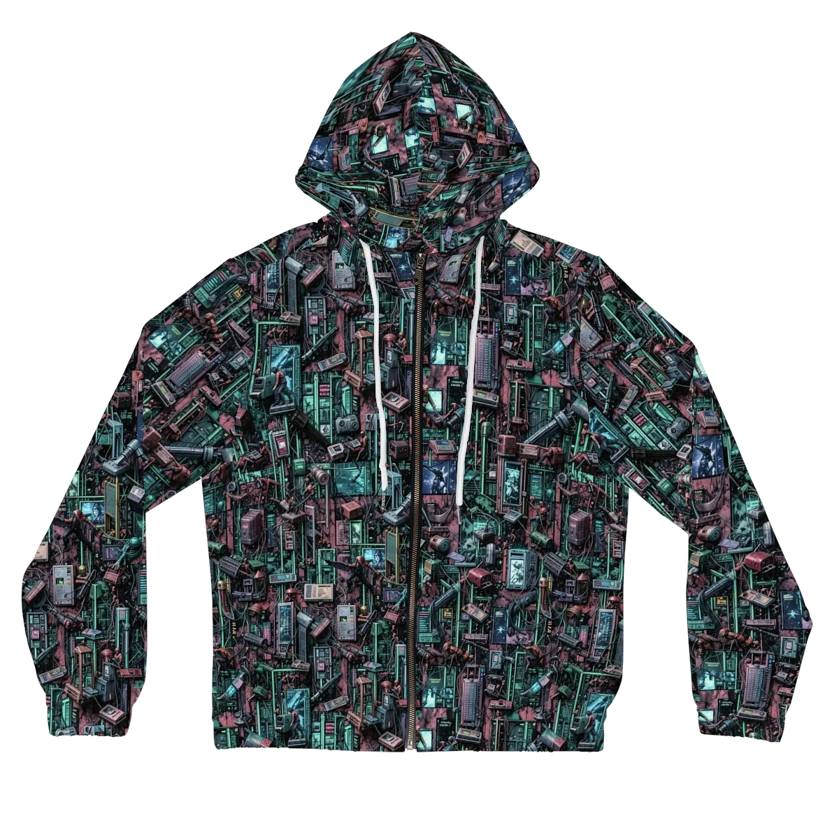 Circuit Coven on Women's Full-Zip Hoodie — Front