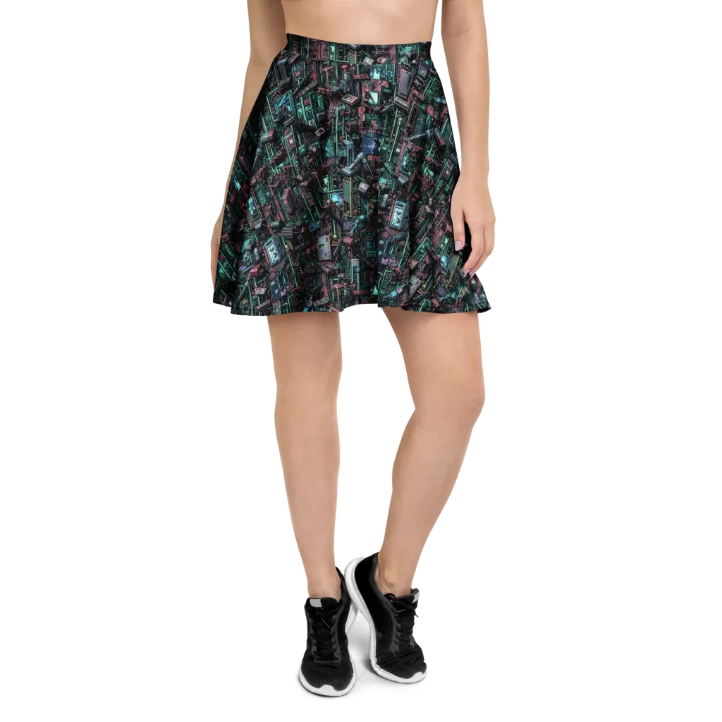 Circuit Coven on Skater Skirt — Front