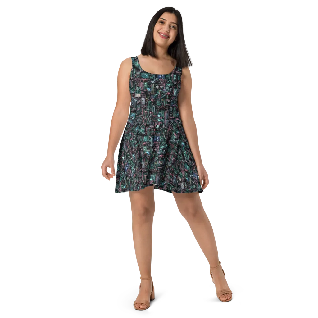 Circuit Coven on Skater Dress — Front