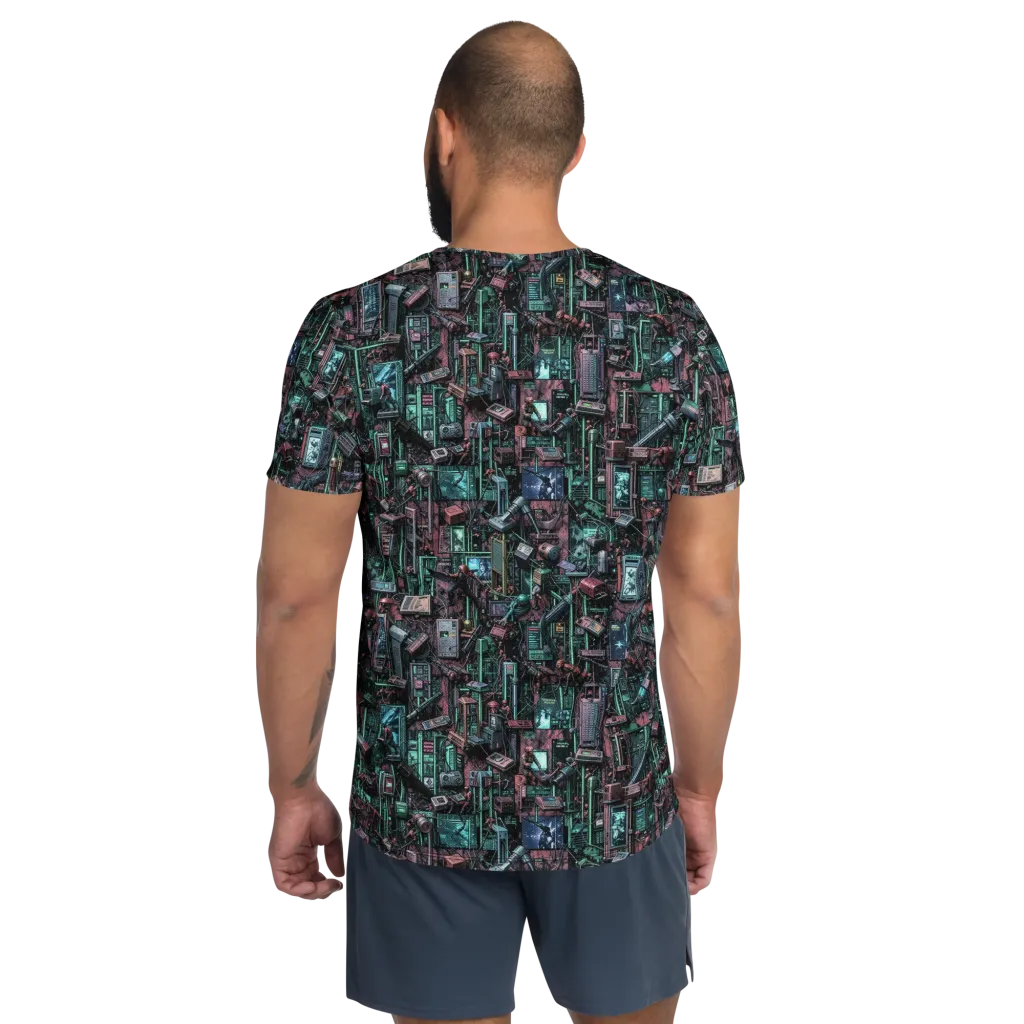 Circuit Coven on Men's Athletic T-Shirt — Back