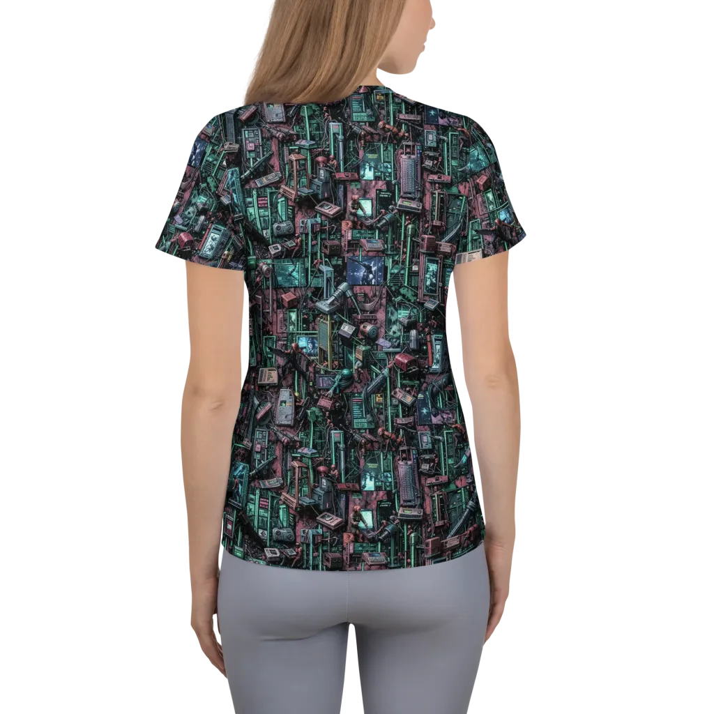 Circuit Coven on Women's Athletic T-Shirt — Back