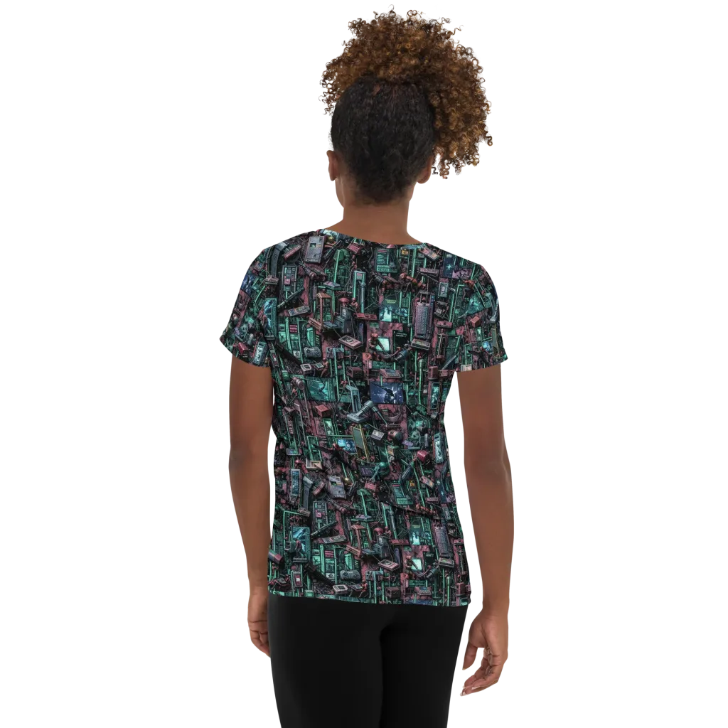 Circuit Coven on Women's Athletic T-Shirt — Back
