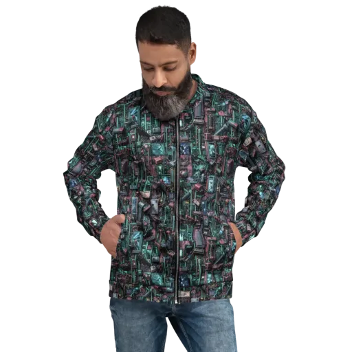 Circuit Coven on a Bomber Jacket