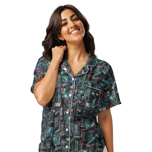 Circuit Coven on a Women's Short Sleeve Pajama Top