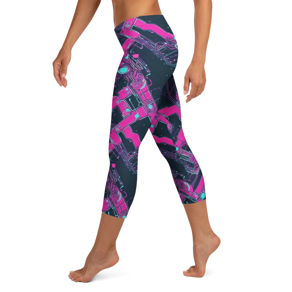 Pink Protocol on Capri Leggings — Left